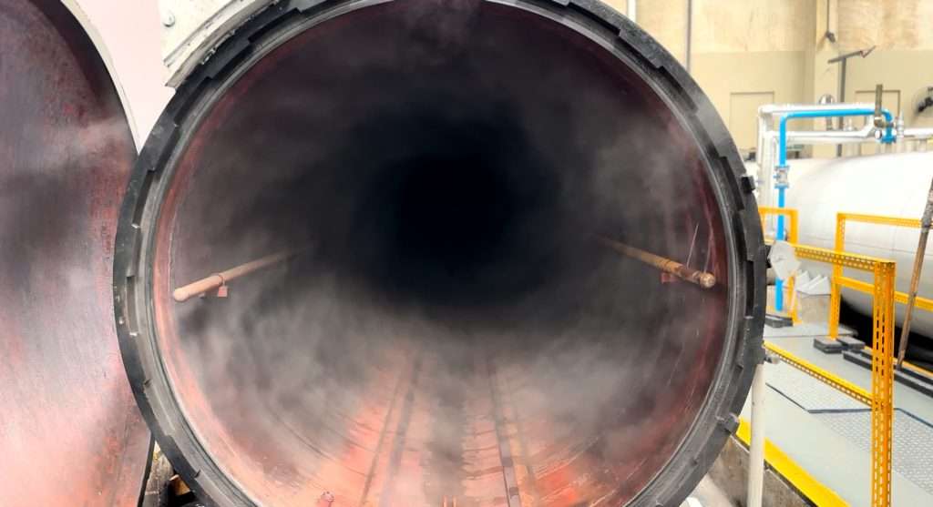 Foto da autoclave