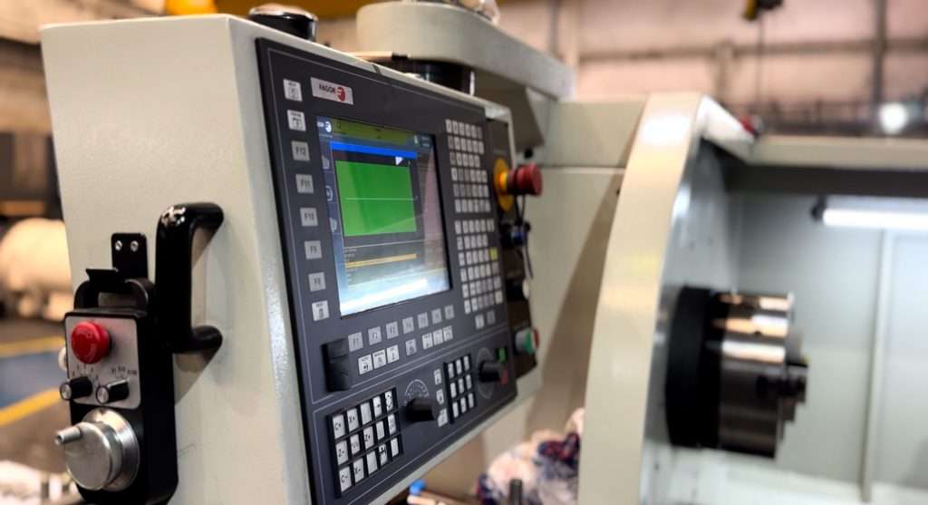 Foto de torno CNC